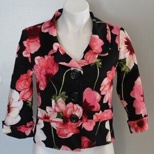 db Collection Floral Cropped Blazer size 8
